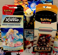 Pokemon Sealed Cyrus & Lillie Premium Tournament Collection Milk Box - Image 1