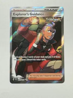 Pokemon TCG - Explorer's Guidance - Temporal Forces 200/162 Full Art Trainer - Image 3