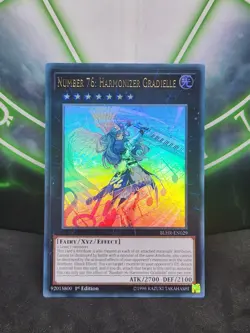 Yugioh Number 76: Harmonizer Gradielle BLHR-EN029 Ultra Rare 1st Edition NM - Image 1
