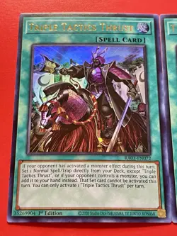 3x Triple Tactics Thrust | RA03-EN072 | Ultra Rares | NM | 1st Ed | YuGiOh! - Image 4
