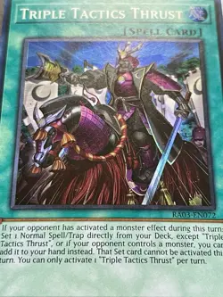 3x Triple Tactics Thrust | RA03-EN072 | Super Rares | NM | 1st Ed | YuGiOh! - Image 2