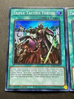 3x Triple Tactics Thrust | RA03-EN072 | Super Rares | NM | 1st Ed | YuGiOh! - Image 3