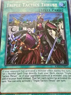 3x Triple Tactics Thrust | RA03-EN072 | Super Rares | NM | 1st Ed | YuGiOh! - Image 4