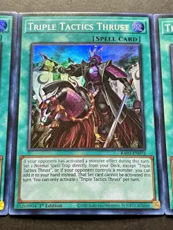 3x Triple Tactics Thrust | RA03-EN072 | Super Rares | NM | 1st Ed | YuGiOh! - Image 5