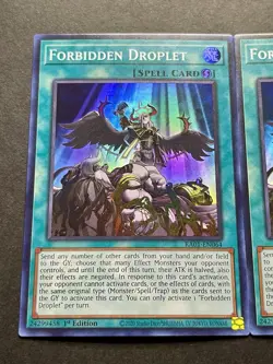 3x Forbidden Droplet | RA01-EN064 | Super Rares | NM | 1st Edition | YuGiOh! - Image 3