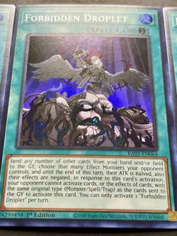 3x Forbidden Droplet | RA01-EN064 | Super Rares | NM | 1st Edition | YuGiOh! - Image 4