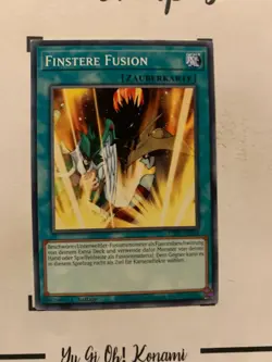 FINSTERE FUSION - 1.AUFLAGE LDS3-DE034 DEUTSCH Yu-Gi-OH! CARD COMMON TCG 2022 - Image 3