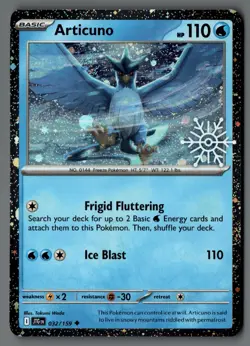 Articuno 032/159 Holiday Calendar 2025 Pokemon Card Stamped - Image 1