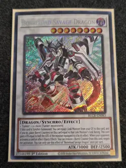 Yu-Gi-Oh! Borreload Savage Dragon 1st Ed. BLCR-EN083 Secret Rare NM x1 - Image 1