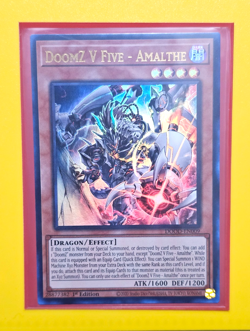Yugioh DoomZ V Five - Amalthe DOOD-EN009 Ultra Rare 1st Ed Near Mint. TopLoaded. - Image 2