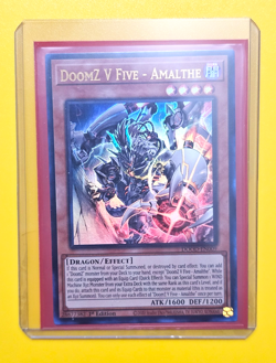 Yugioh DoomZ V Five - Amalthe DOOD-EN009 Ultra Rare 1st Ed Near Mint. TopLoaded. - Image 3