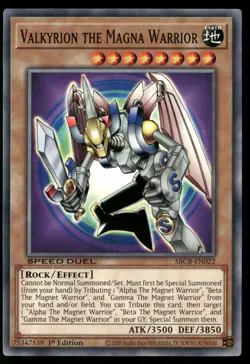 Valkyrion the Magna Warrior SBCB-EN022 Yu-Gi-Oh 1st Edition NM - Image 1