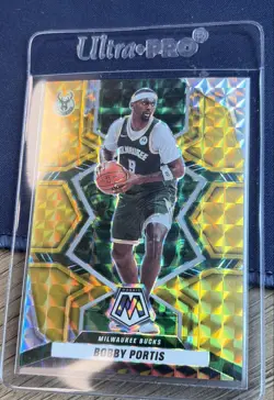 2021-22 Panini Mosaic - Bobby Portis #182 Gold Mosaic Prizm 4/10 - Image 1