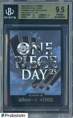 2025 One Piece Day '25 Promos JPN DON!! Card Premium Card Collecrion BGS 9.5 - Image 1