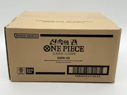One Piece TCG Korean OPK-11 A Fist Of Divine Speed Booster Box Case SEALED #1 - Image 5
