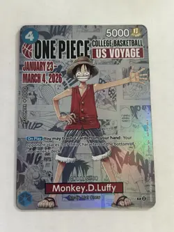 2026 One Piece EN College Basketball US Voyage #055 Monkey D Luffy - Image 1