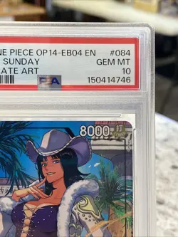 PSA GEM MT 10 2026 ONE PIECE OP-14-EB04 EN #084 ~ MS. ALL SUNDAY ALTERNATE ART - Image 3