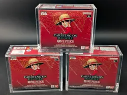 Lot (3) One Piece OP-13 Carrying On His Will English Booster Boxes Sealed - Image 1