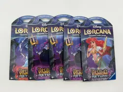 Lot of (5) Disney Lorcana TCG Ursula's Return Sleeved Packs SEALED - Image 1