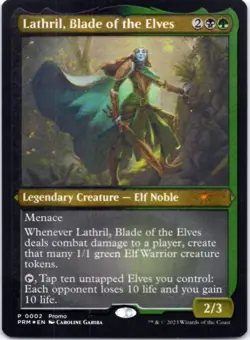 Lathril, Blade of the Elves (Foil Etched) Media Promos, 2 NM - Image 1