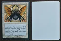 SIGNED MtG Magic Kaja Foglio Artist Proof _ Spanish Ice Age _ BLACK SCARAB _VHTF - Image 1