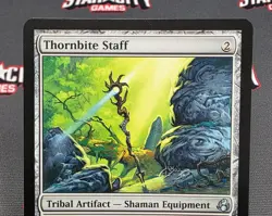 MTG Thornbite Staff- DAMAGED -Morningtide Magic the Gathering Card #145 - Image 3
