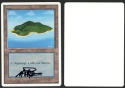 ***Italian Island B Signed Artist Proof** MTG Revised Mark Poole Kid Icarus - Image 1