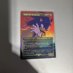 Sonic the Hedgehog (Rainbow Foil) Secret Lair Drop Foil - Image 1