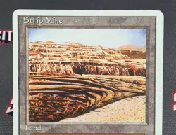 MTG Strip Mine- DAMAGED -4th Edition Magic the Gathering Card #363 - Image 3