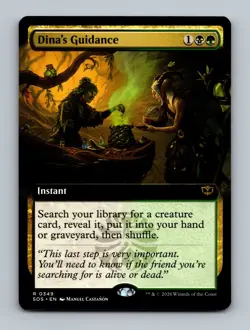 Dina's Guidance (Extended Art) 0349 (R) MTG Secrets of Strixhaven (SOS) - Image 1