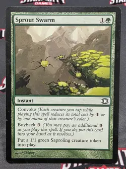 MTG Sprout Swarm- DAMAGED -Future Sight Magic the Gathering Card #138 - Image 1