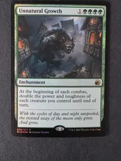 Unnatural Growth - Foil MID NM MTG - Image 1
