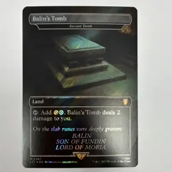 Balin's Tomb (Ancient Tomb) Surge Foil Mythic Land Card Lord of the Rings MTG - Image 1