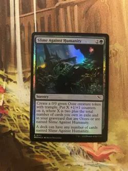 MTG Slime Against Humanity Foil - Murders at karlov Manor - NM - Image 1