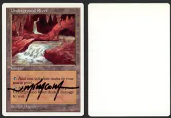 ***Underground River Signed Artist Proof** MTG 5th Edition Jeff Miracola - Image 1