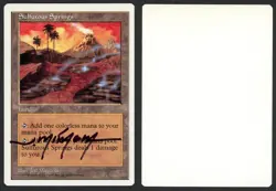 ***Sulfurous Springs Signed Artist Proof** MTG 5th Edition Jeff MIracola - Image 1