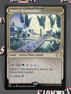 MTG Spara's Headquarters- DAMAGED -Streets of New Capenna Magic Card #355 - Image 1