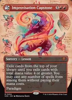 Improvisation Capstone - Foil Extended Art SOS NM MTG - Image 1