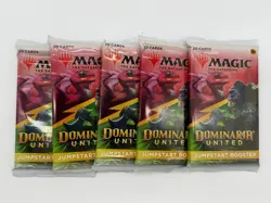 Lot of (5) Magic The Gathering Dominaria United Jumpstart Boosters SEALED - Image 1