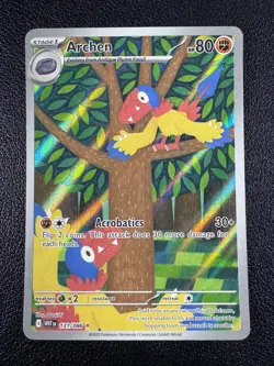 Pokemon Archen Illustration Rare IR Full Art Holo 131/086 White Flare - Image 1