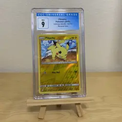 Pikachu 54/214 Unbroken Bonds Reverse Holo Pokemon CGC 9 Mint Old Blue Label - Image 1