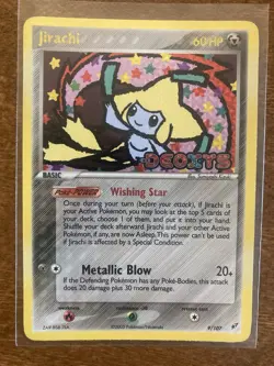 Jirachi 9/107 EX Deoxys Reverse Holo Stamped Rare Pokemon TCG Card - Image 1