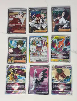Pokemon TCG 9 Card Full Art Lot - Ex, VStar, Trainer, NM / Mint Ultra Rare - Image 1