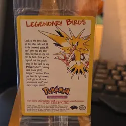 Pokemon TCG Legendary Birds Promo Sealed Pack Wizards of the Coast Vintage 2000 - Image 3