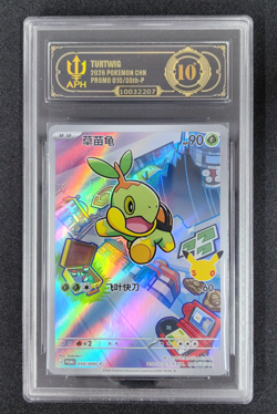 APH 10 Pokemon TCG 30th Anniv Chinese Turtwig Promo 010/30th-P - Image 1