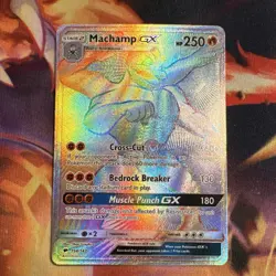 Pokemon Machamp GX 154/147 Sm-Burning Shadows Secret Rainbow Rare Full Art Holo - Image 1