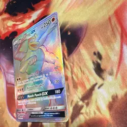 Pokemon Machamp GX 154/147 Sm-Burning Shadows Secret Rainbow Rare Full Art Holo - Image 2