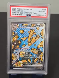 2025 POKEMON GHOLDENGO ex SPECIAL ILLUSTRATION RARE #164, PSA GEM MINT 10 - Image 1