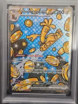 2025 POKEMON GHOLDENGO ex SPECIAL ILLUSTRATION RARE #164, PSA GEM MINT 10 - Image 2