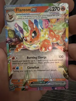 Flareon ex - 014/131 014/131 Holo SV: Prismatic Evolutions Pokemon NM - Image 1